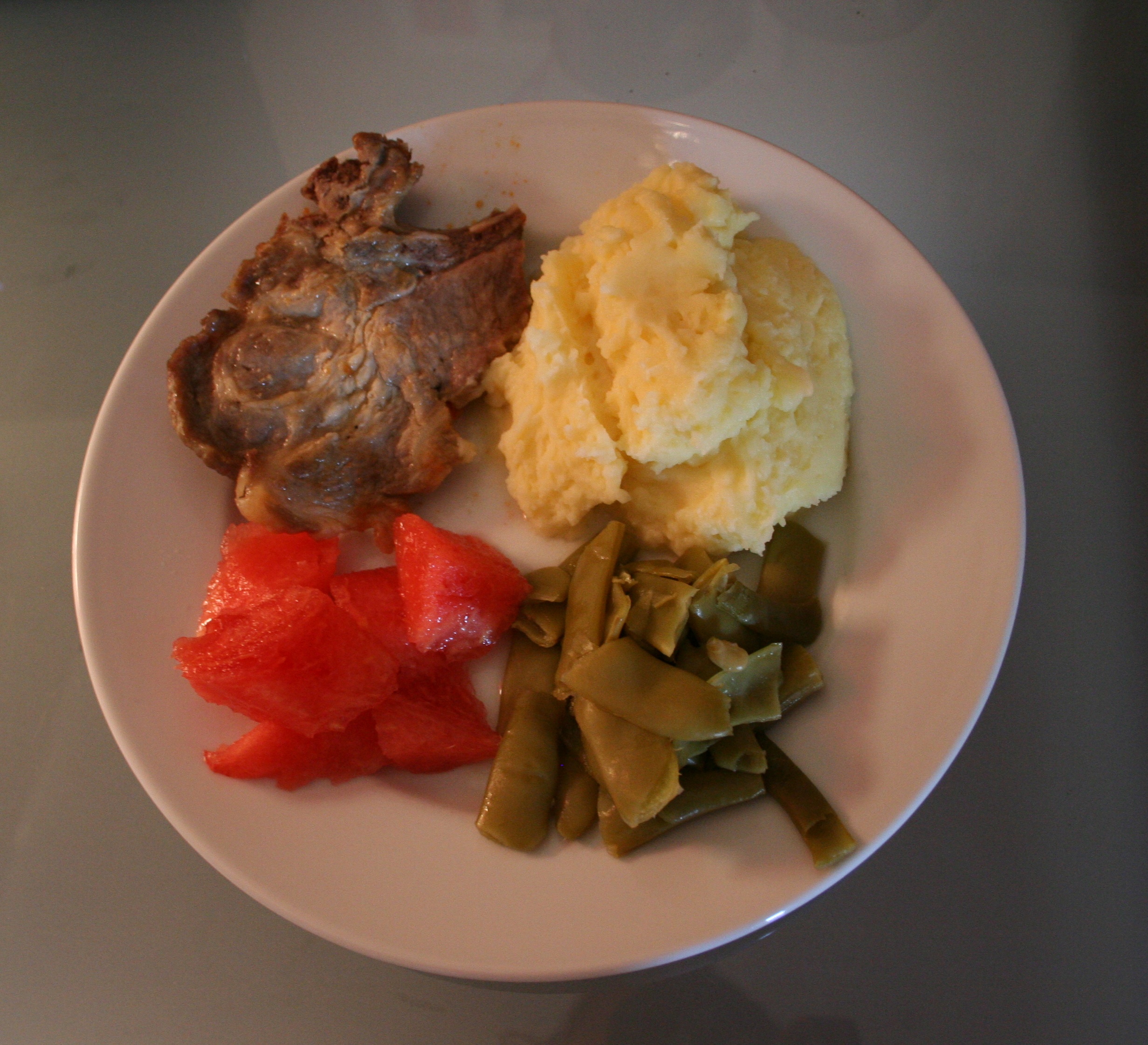 Dinner Plate With Food (2)