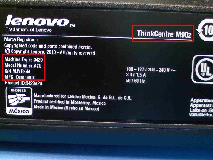 Laptop M90z Label