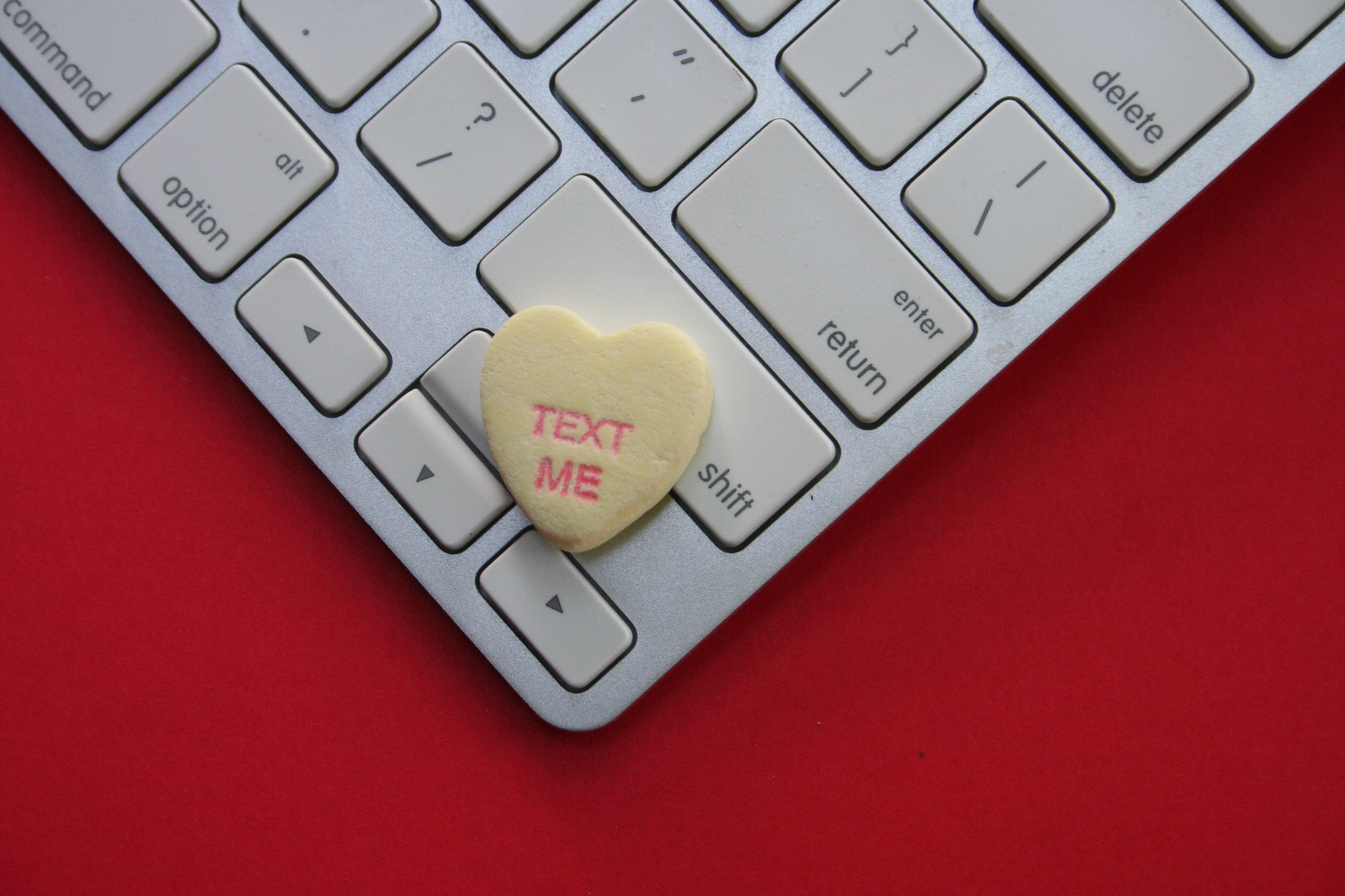 Valentine's Candy on Keyboard