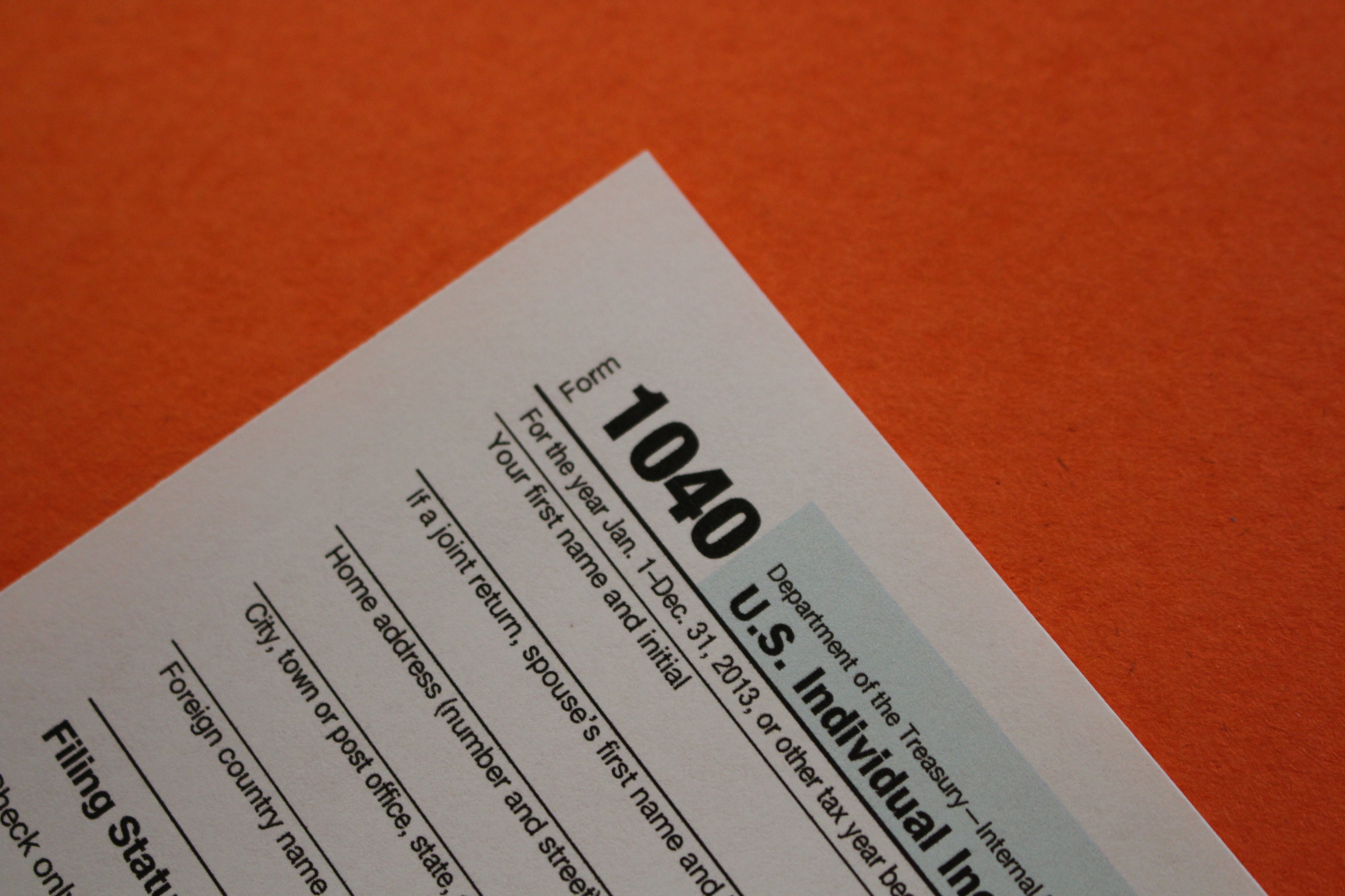 Income Tax Form Orange IMG_9489