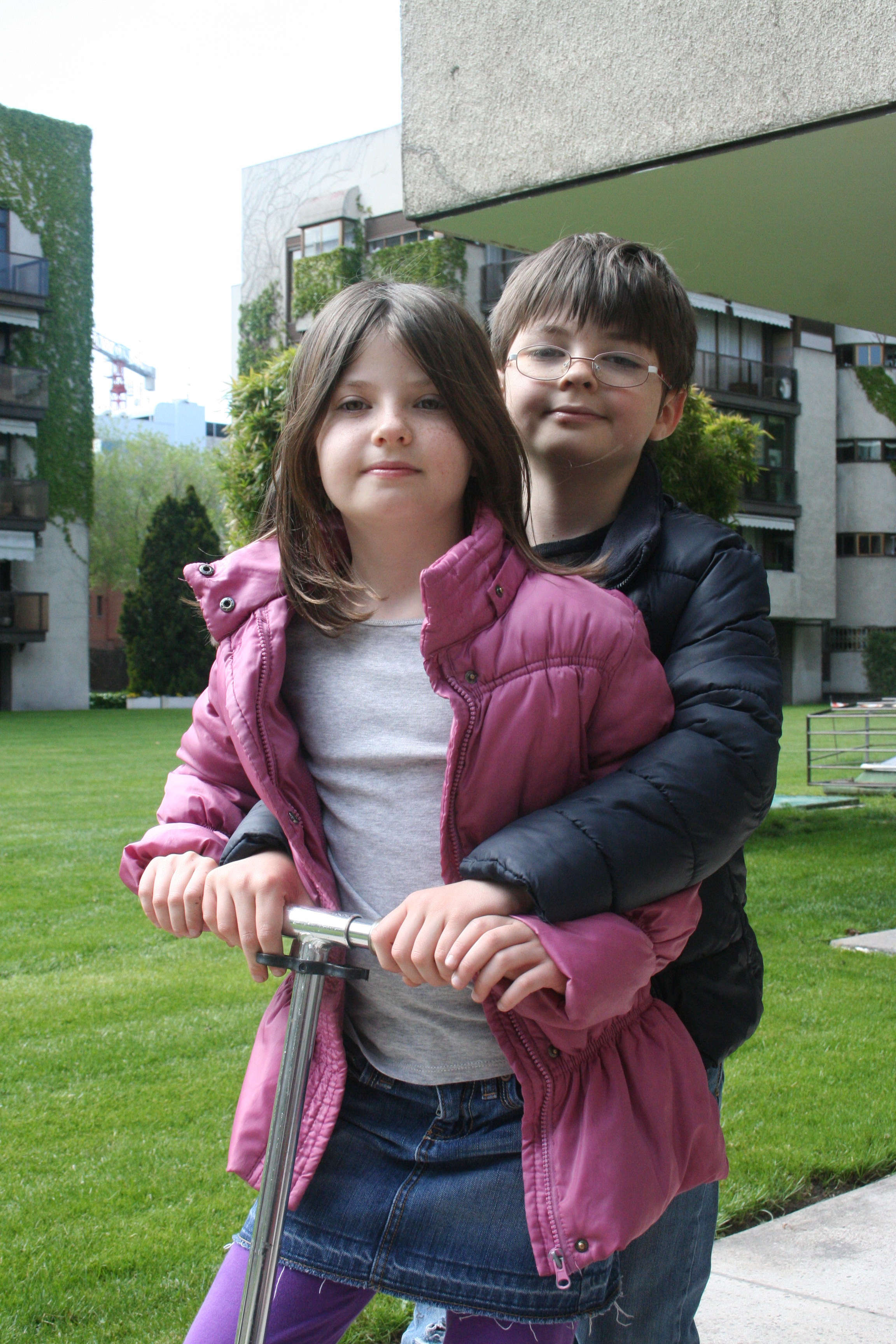 Cecilia and Rafa on Scooter 126