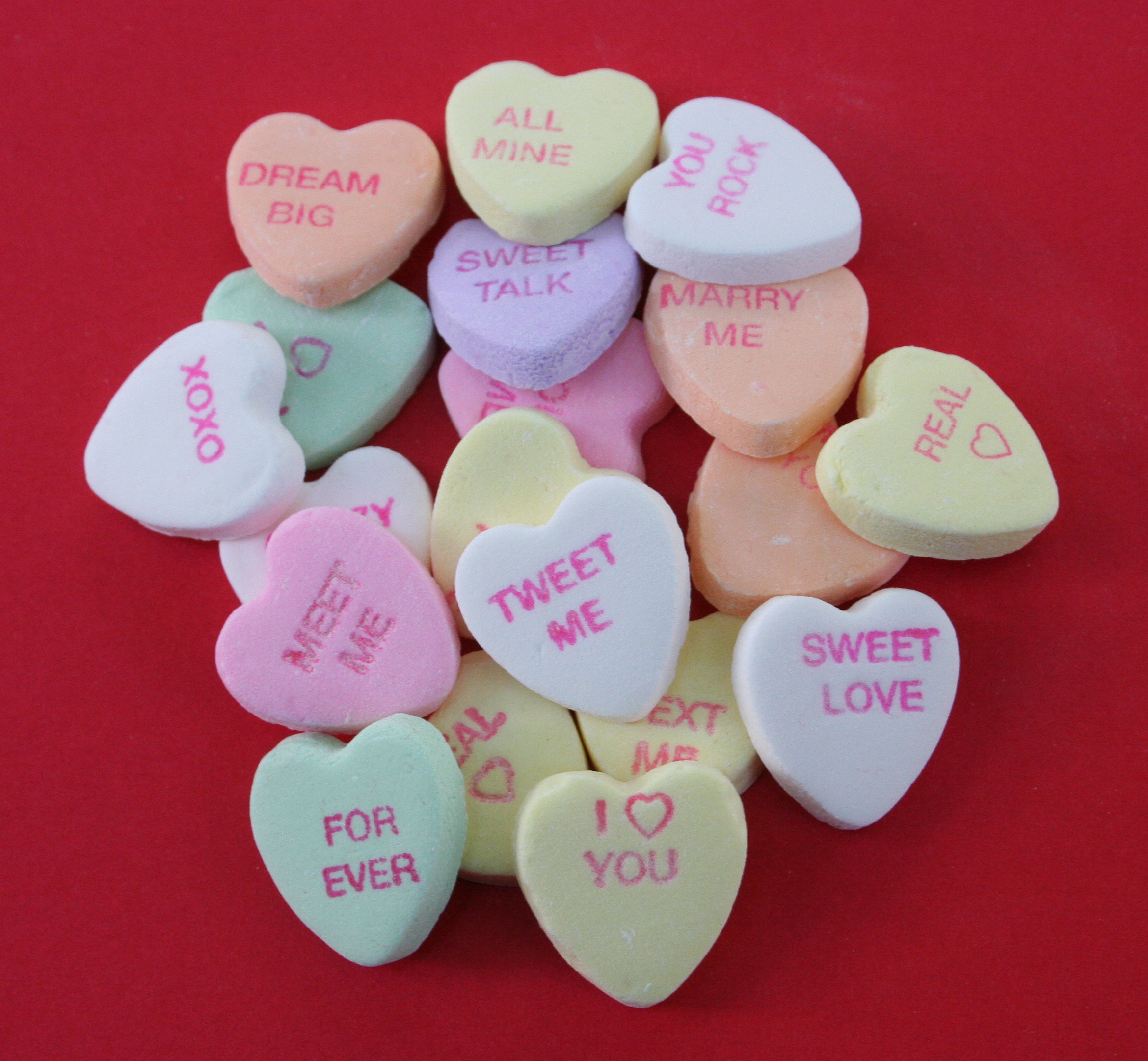 Valentine's Candy Pile