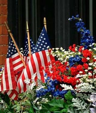 Flags and Flowers