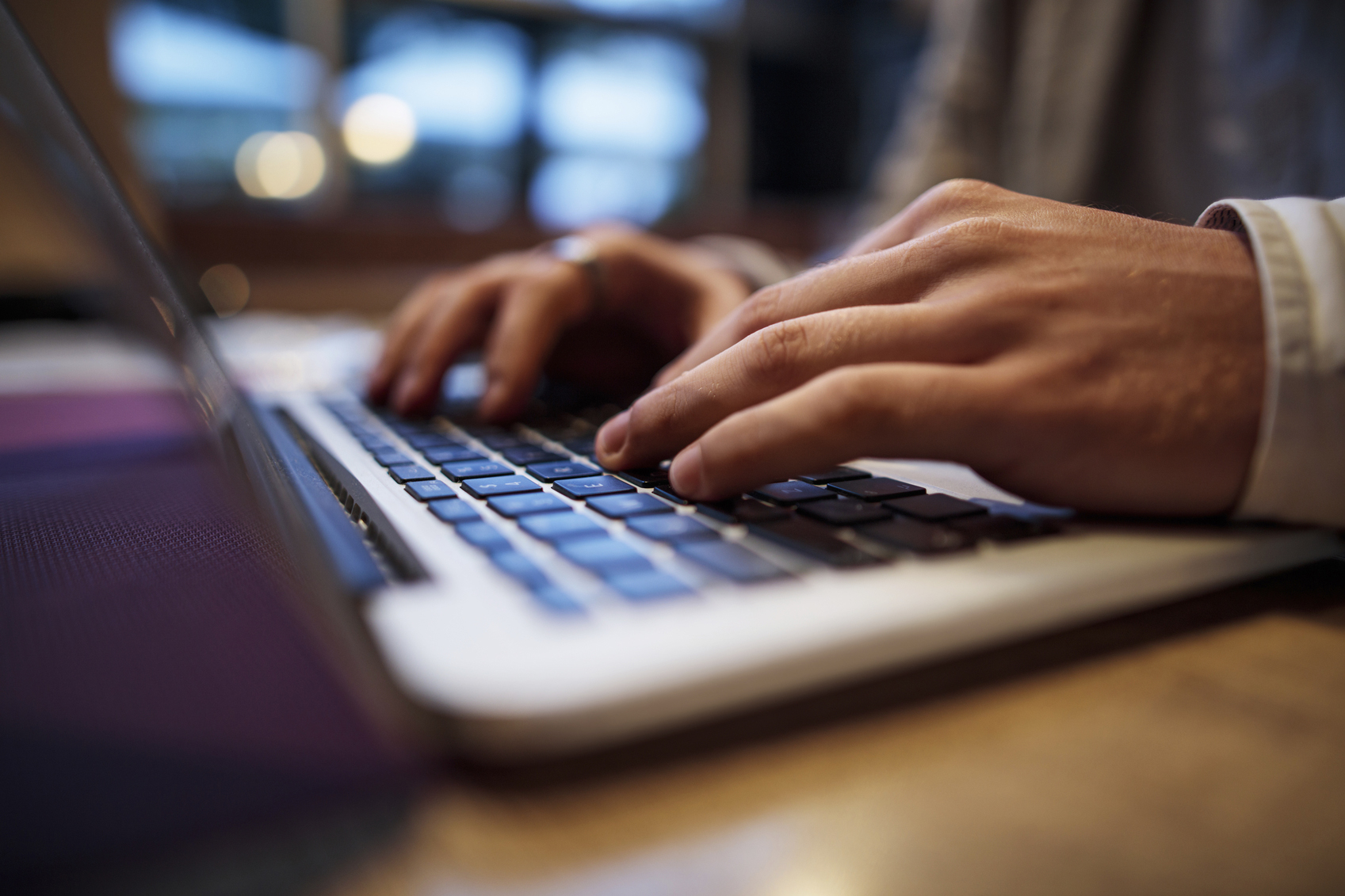 Computer Hands Typing