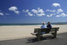 Retirement Couple on Bench