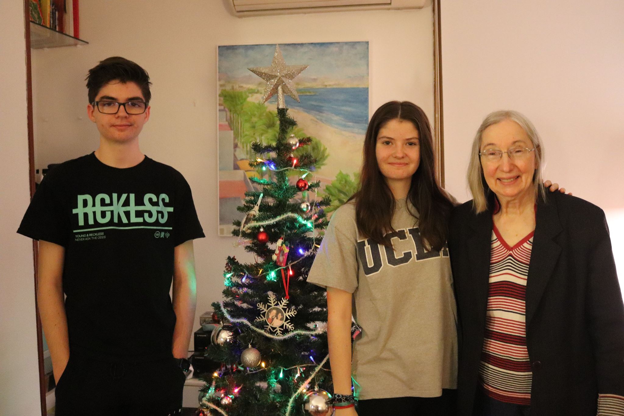 Christmas Tree and Kids in Spain