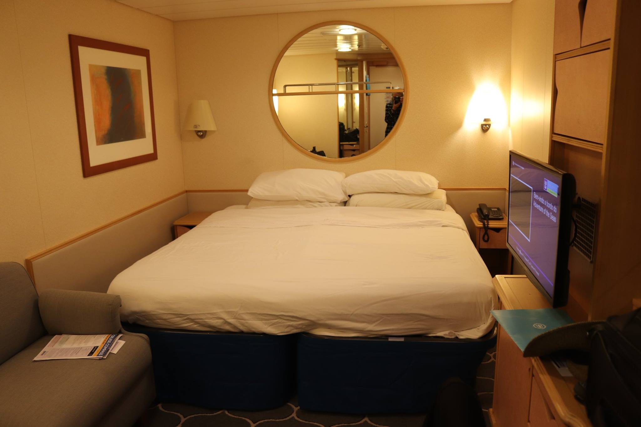 A Cabin on a Royal Caribbean Cruise Ship