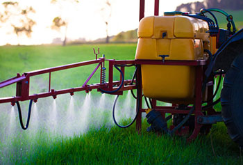 Pesticide Being Sprayed in the Field