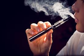 E-cigarrette Being Smoked