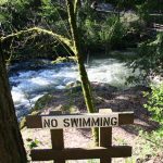 No Swimming Sign
