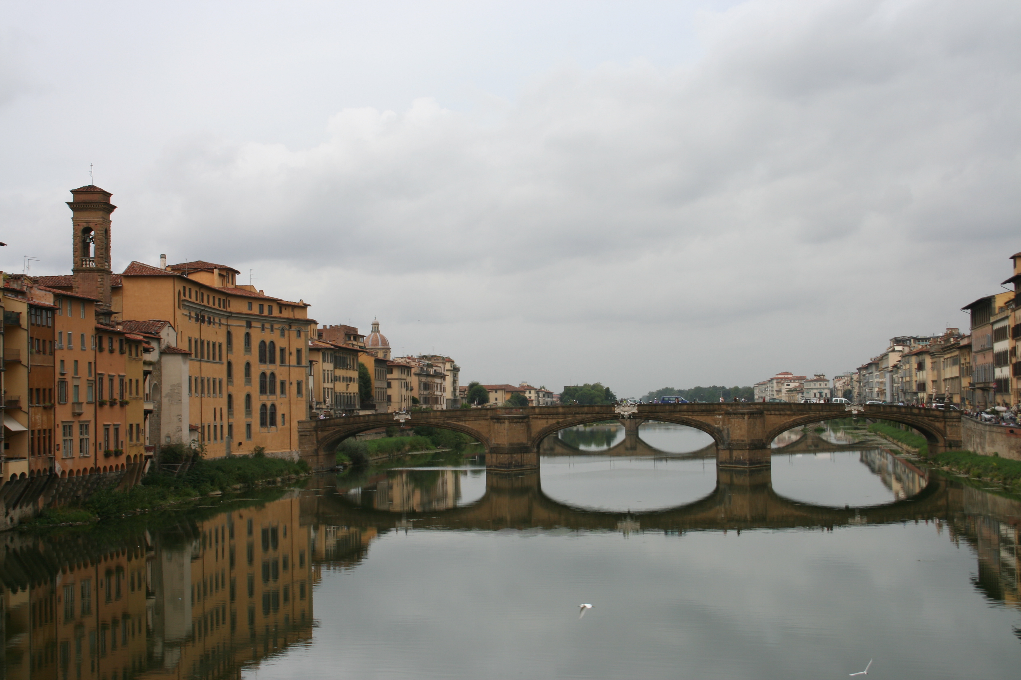 Bridge Reflected in Water Italy 2006