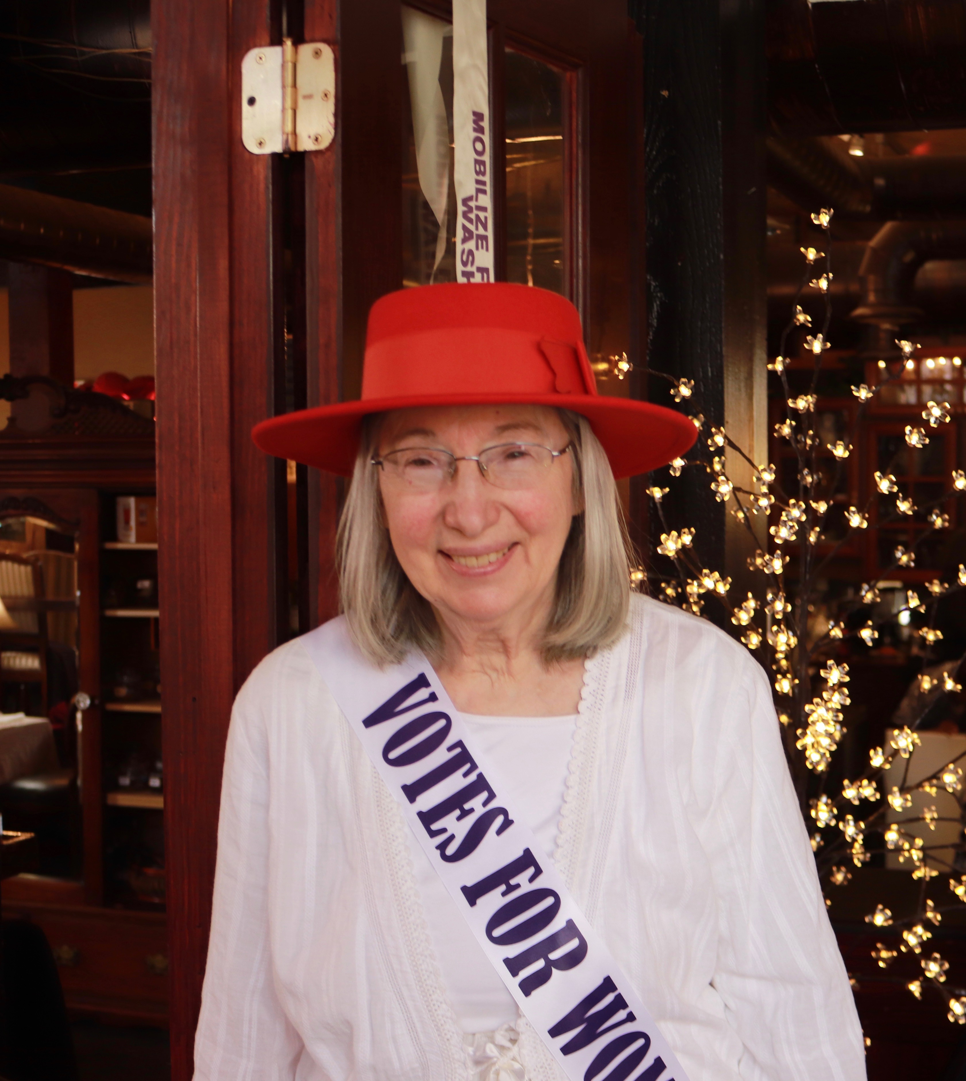 Rita Robison Votes for Woman Tacoma Tea 2-14-2020