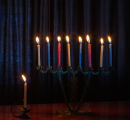 Hannukah Candles Nine Lighted in Various Colors-3856149_640