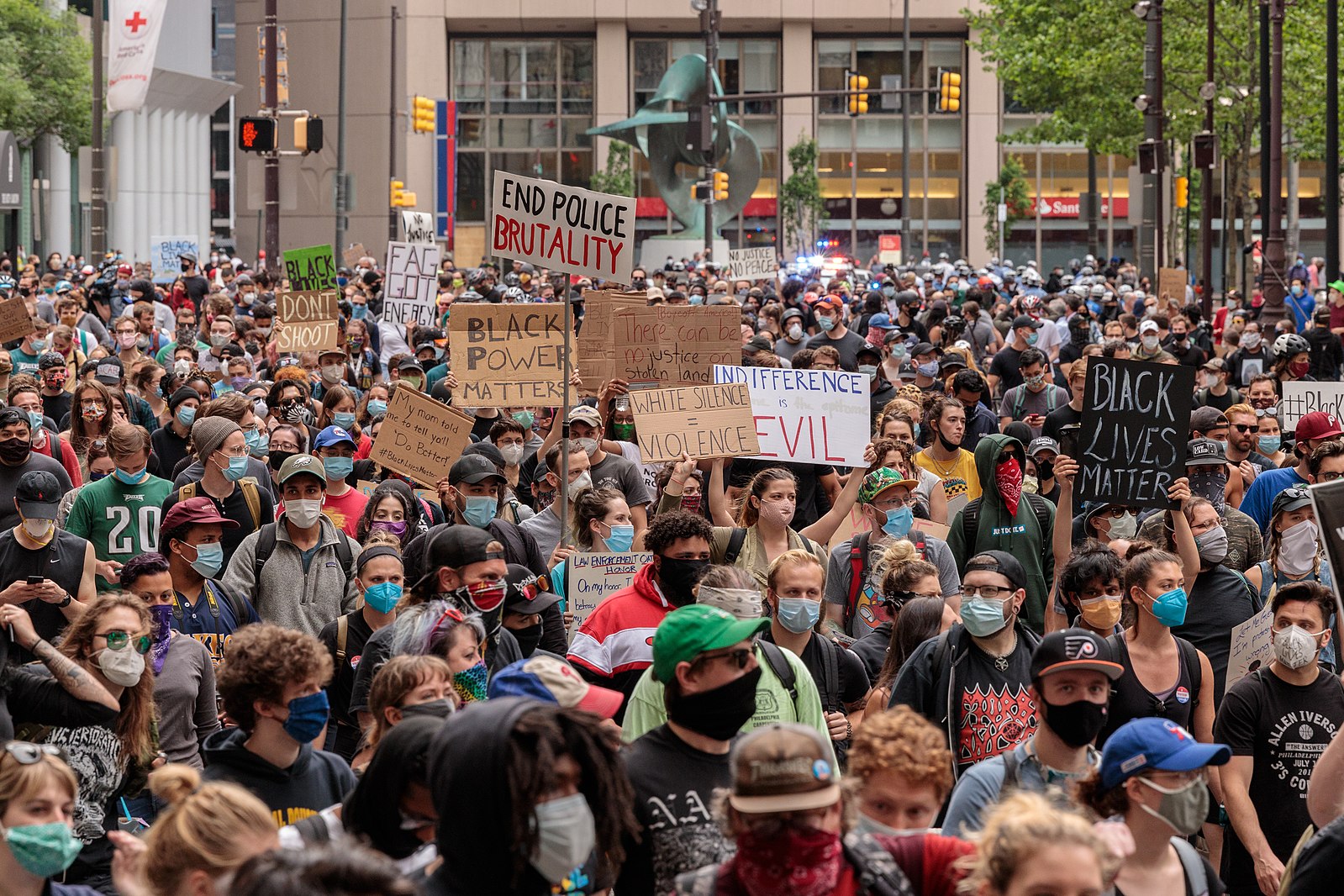 Protests in Philadelphia Following Death of George Floyd 5-2020