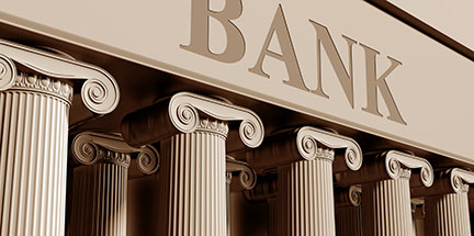 Bank-columns-on Front of Bank