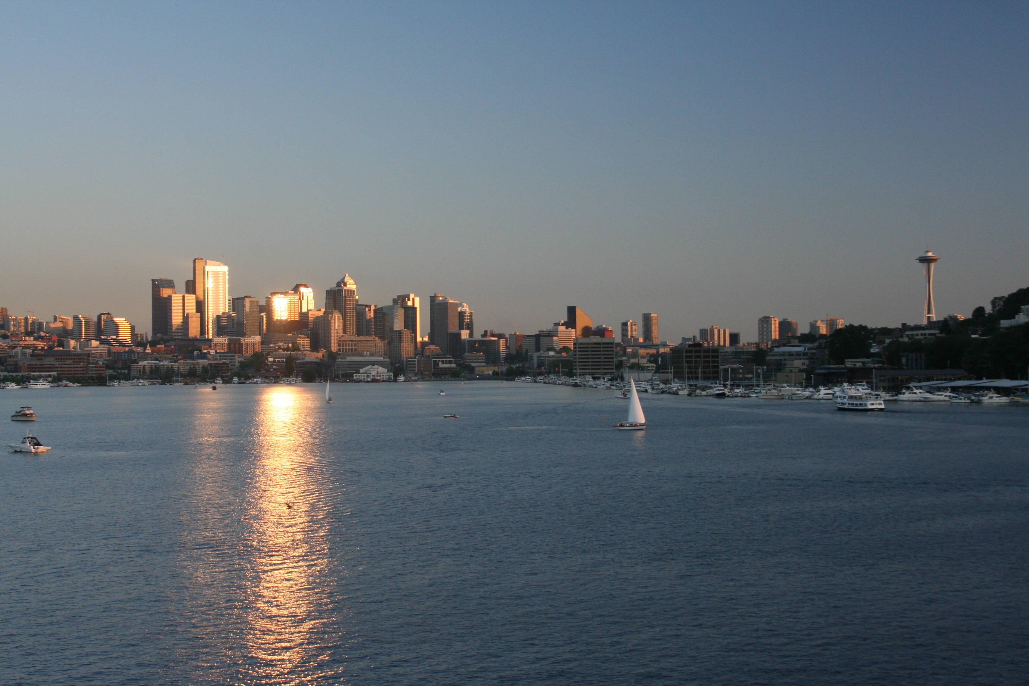 Gasworks Park Space Needle Seattle Scenic