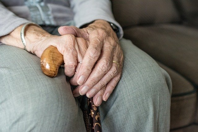 Hand of Old Person Holding Cane-g6e316f109_640