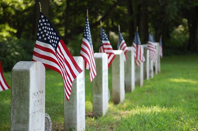 Veterans Day Graves and Flags graves-g52bda7783_640