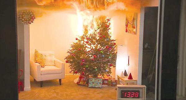 Christmas Tree on Fire CPSC