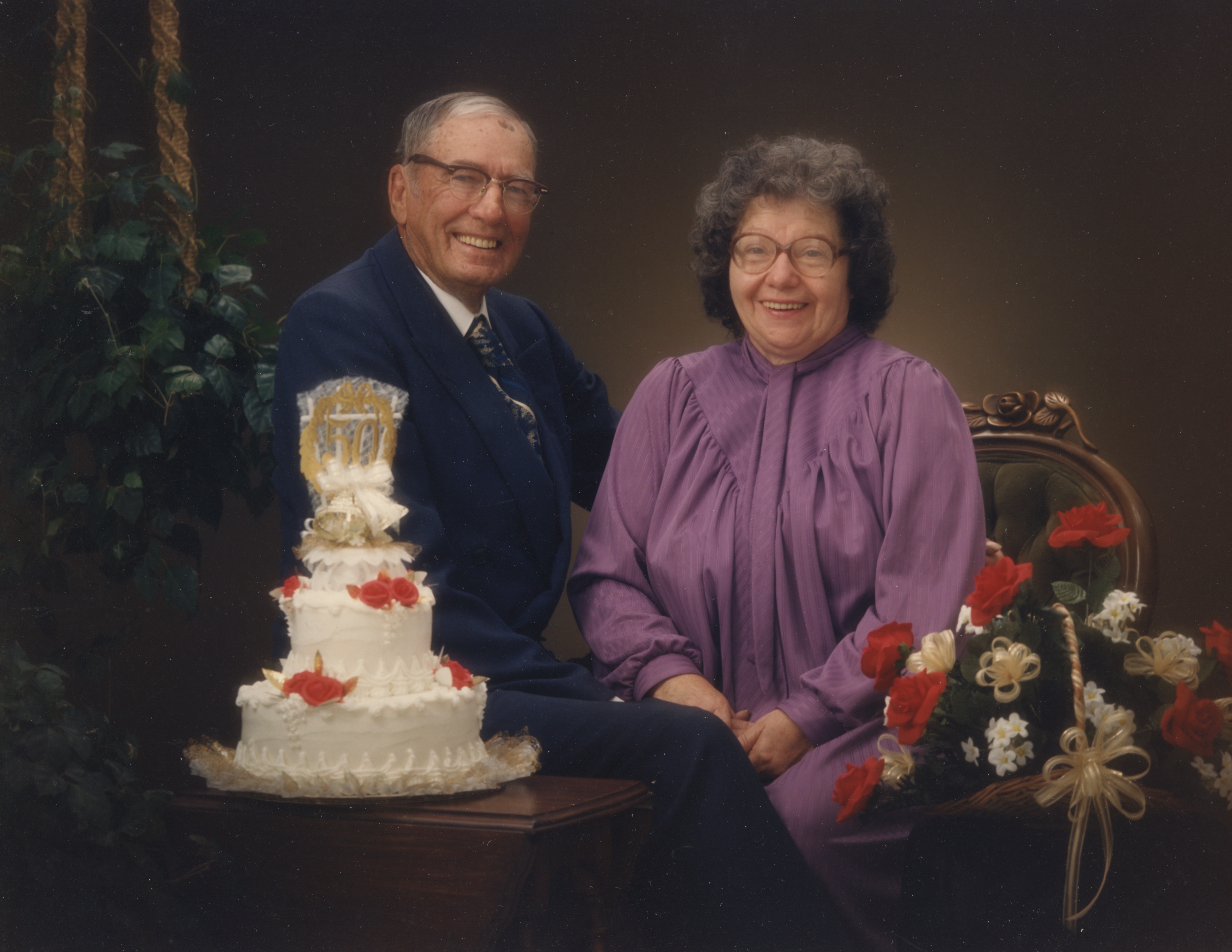 Ruth and Minor Slingsby 50th Wedding Anniversary 1984