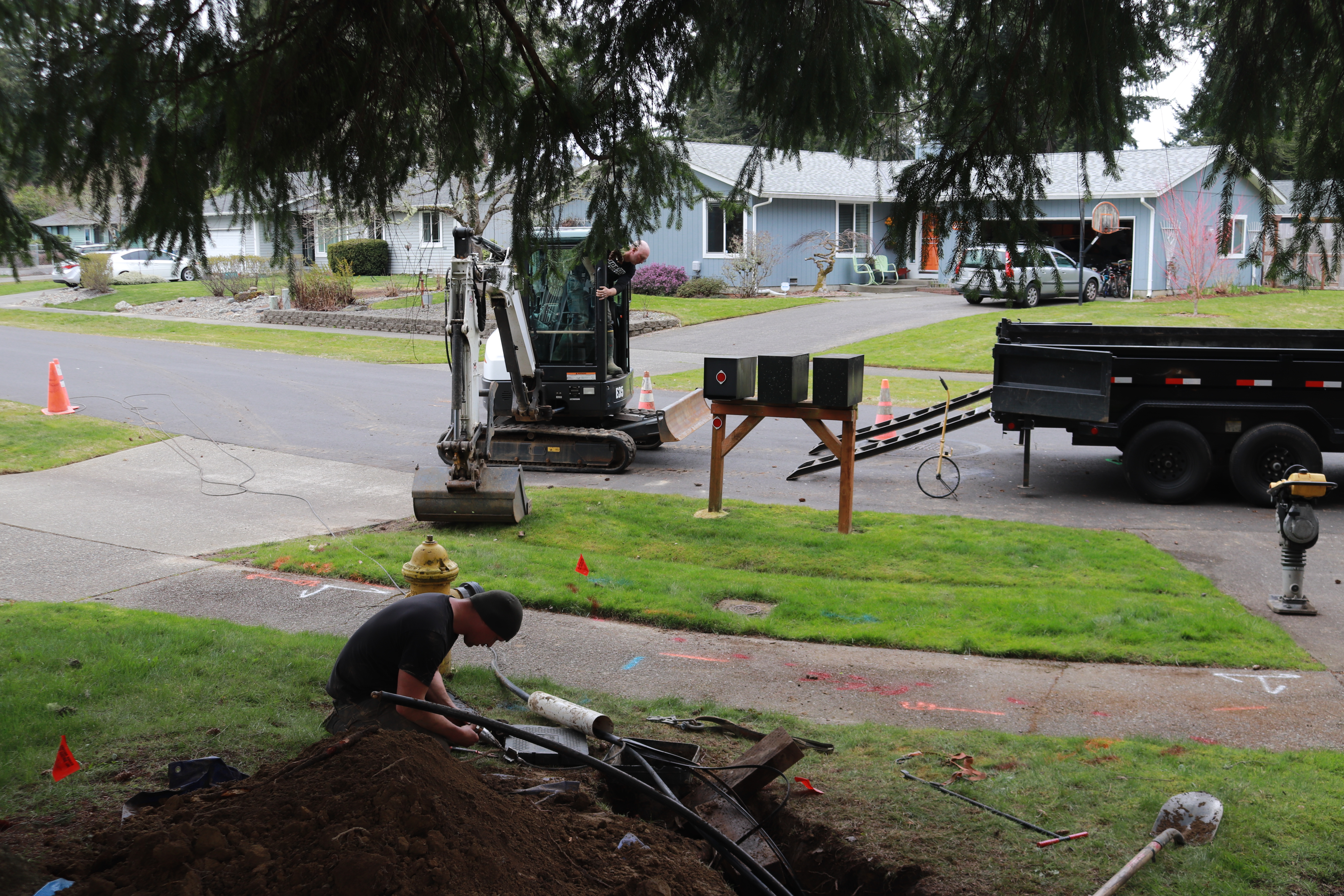 Bobcat Backing Up From Truck IMG_7103