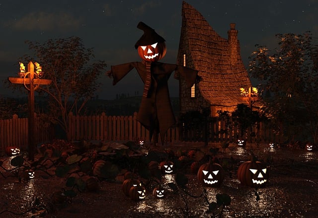 Halloween-Pumpkins in Dark 2809485_640