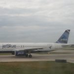 Jet Blue Airlines in Fog
