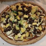 Pizza with Artichokes and Pineapple