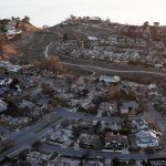 California files legal action against State Farm after investigation finds mishandling of claims for the 2025 Los Angeles wildfires Homes_destroyed_in_the_Palisades_fire_(54272193113)